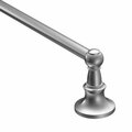 C S I Donner Moen Towel Bar, 18 in L Rod, Aluminum, Chrome, Surface Mounting DN4418CH
